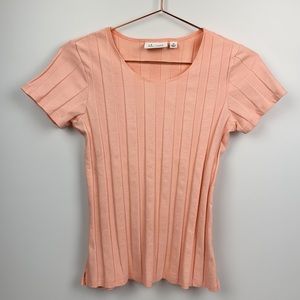Denim&Co.‎ Pleated Tee
